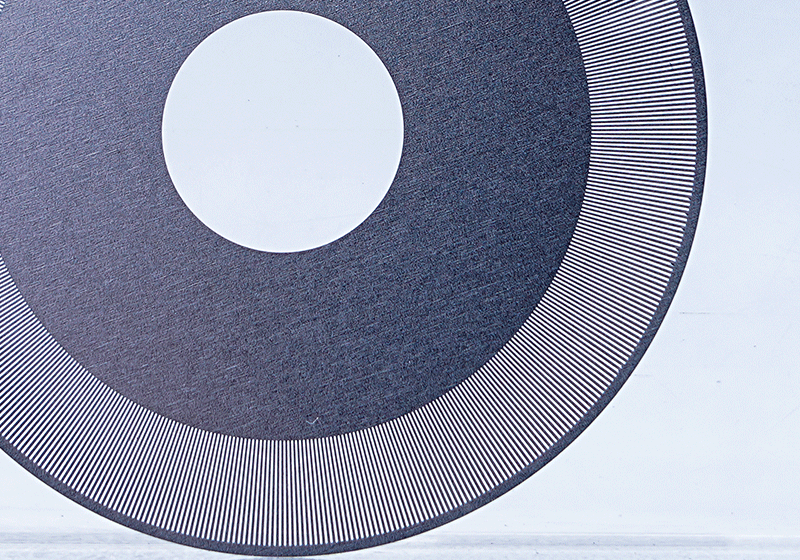 stainless steel code disc cutting