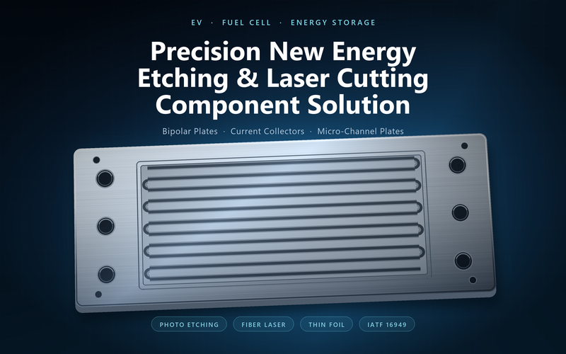Precision New Energy Etching & Laser Cutting Component Solution