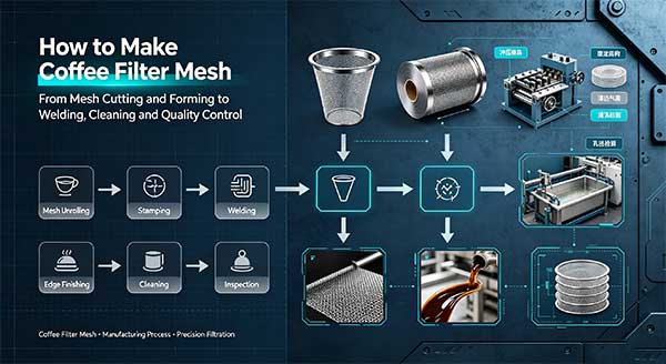 How to Make Coffee Filter Mesh | Manufacturing Process of Stainless Steel Coffee Filter Mesh