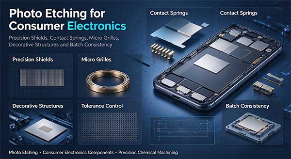 Photo Etching For Consumer Electronics | Custom Etched Precision Metal Parts