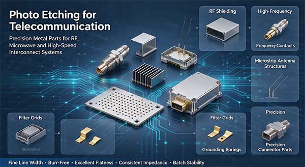 Photo Etching for Telecommunication | Precision Metal Components