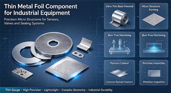 Thin Metal Foil Component for Industrial Equipment | Precision Fabrication