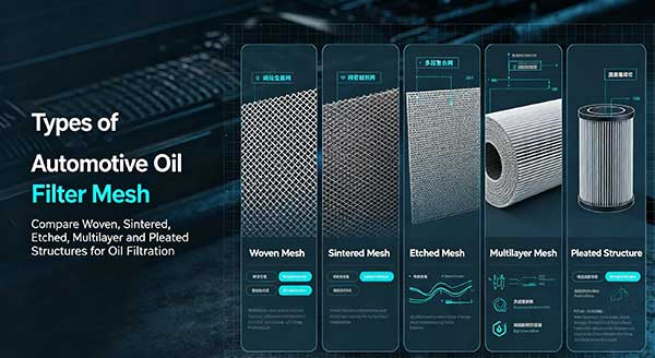 Types of Automotive Oil Filter Mesh | Material & Structure Guide