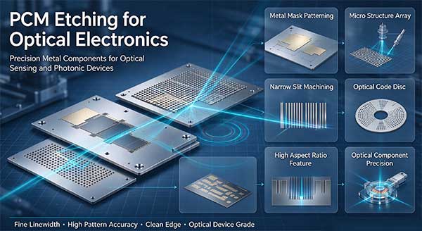 PCM Etching for Optical Electronics | Precision Metal Components