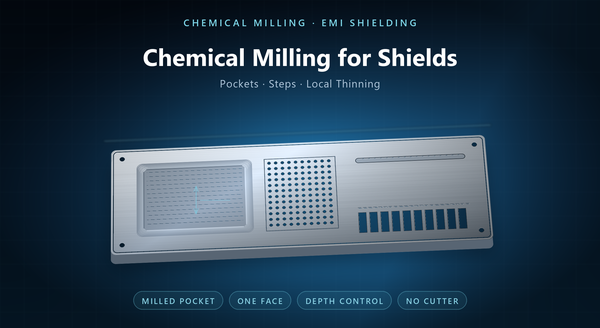 EMI Shield Chemical Milling | Pockets, Steps and Thinning