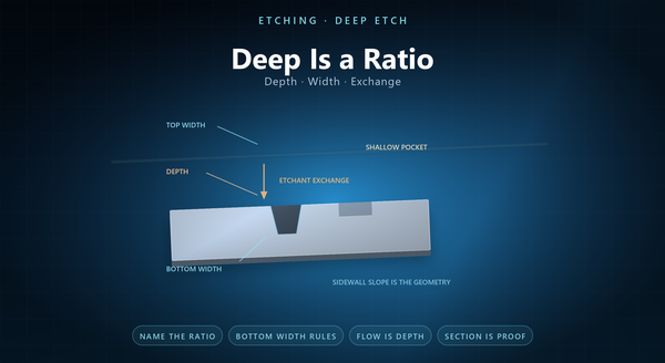 current collector deep etch metal