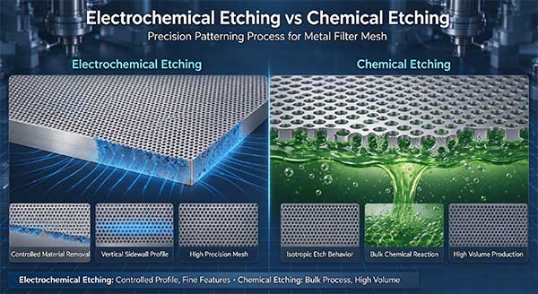 Electrochemical Etching vs Chemical Etching for Filter Mesh
