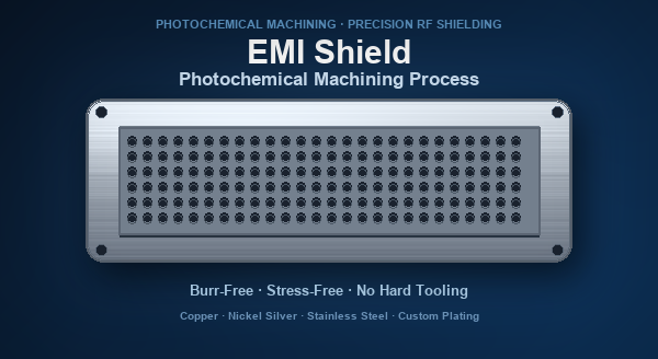 EMI Shield Photochemical Machining Process | Precision Etching Steps