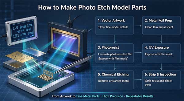 How to Make Photo Etch Model Parts | PCM Manufacturing Guide