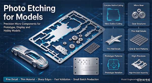 Photo Etching for Models | Precision Thin Metal Model Parts