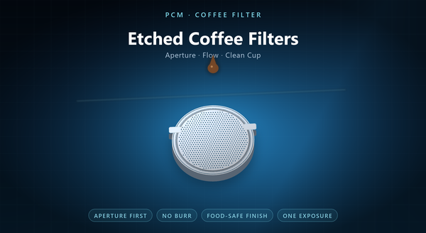 Photochemical Machining for Coffee Filter Mesh