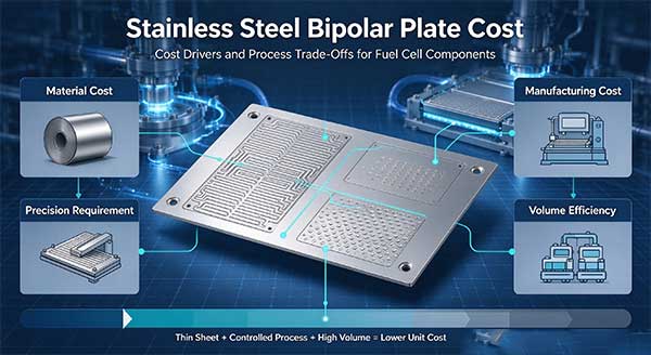 Stainless Steel Bipolar Plate Cost | Fuel Cell Metal Bipolar Plate Pricing