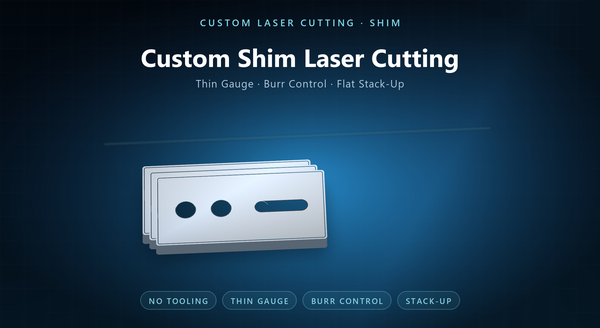 Stainless Steel Shim Custom Laser Cutting