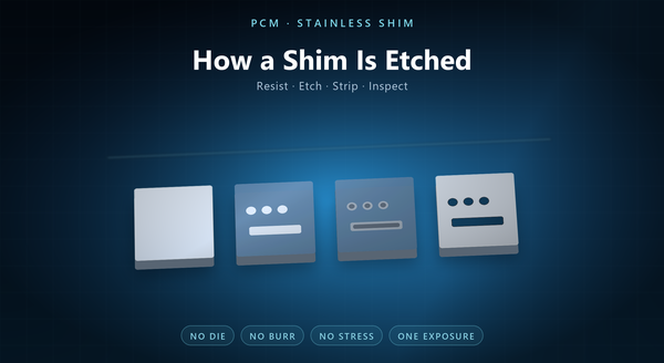 Stainless Steel Shim PCM Process